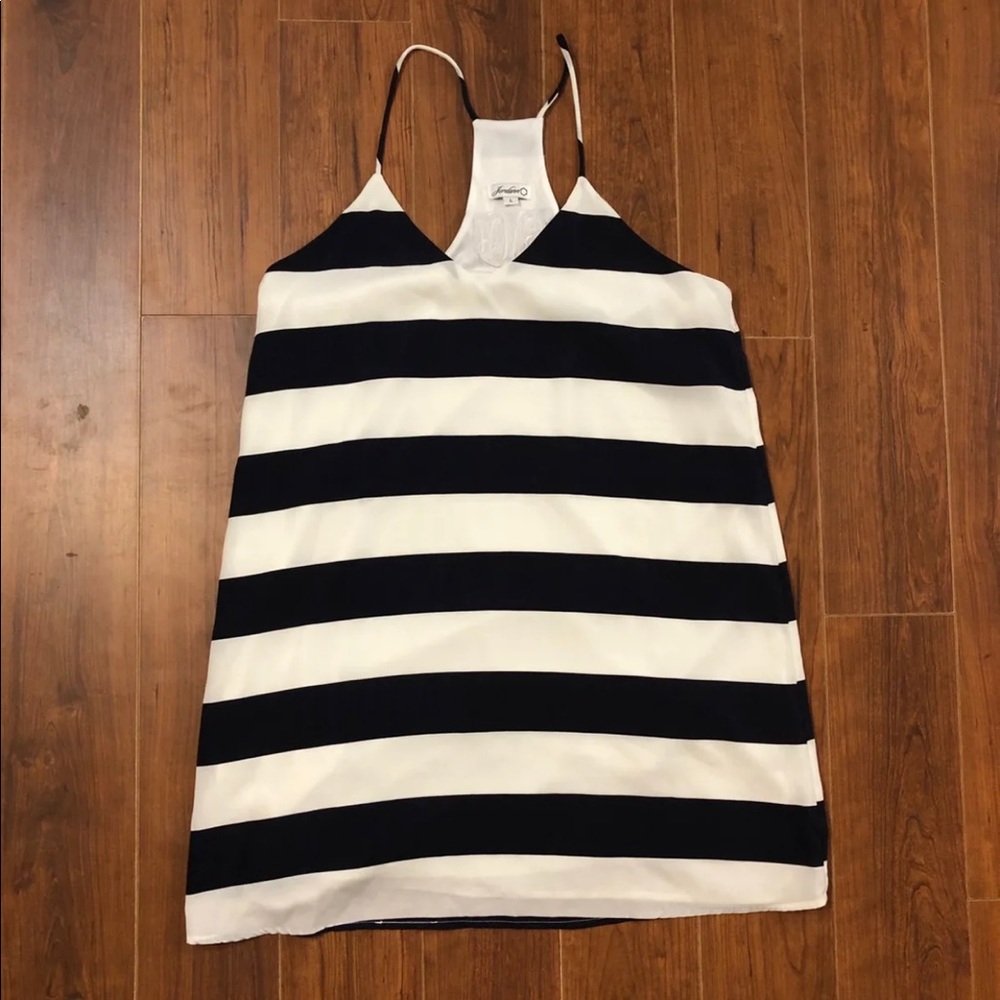 Jordann Navy & White Striped Dress
